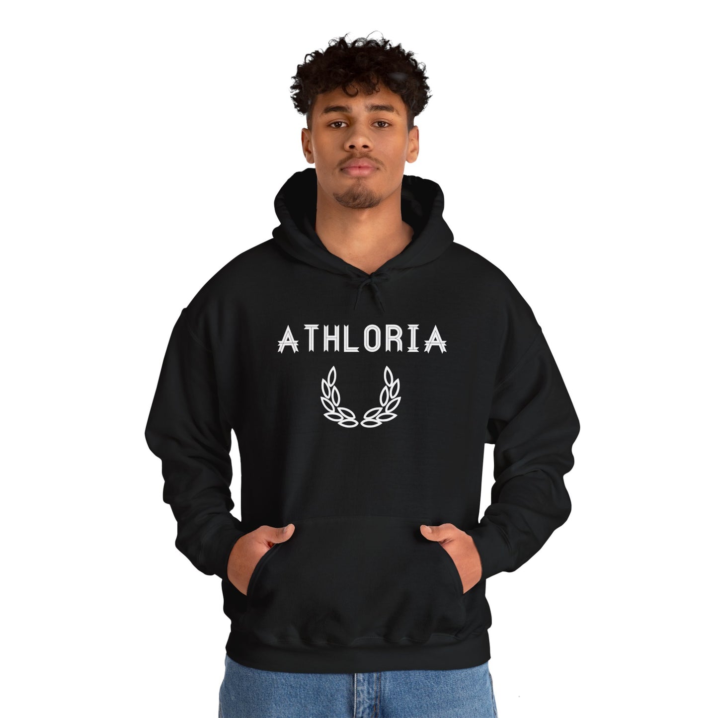 Sweat à capuche Noir – ATHLORIA 🏆🔥