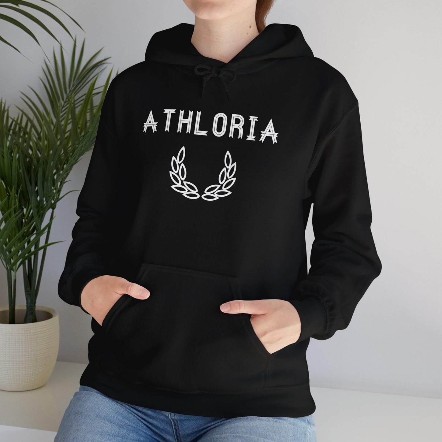 Sweat à capuche Noir – ATHLORIA 🏆🔥